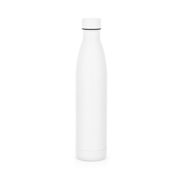 RE-BUFFON XL. Dvoustěnná láhev z nerezové oceli (90% recyklace) - Bílá, 1000 ml