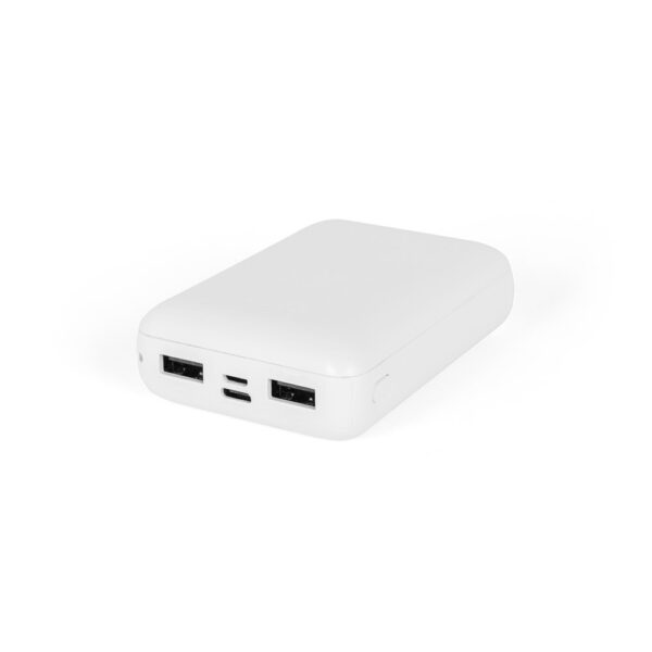 LEAKEY 10. Powerbanka 10 000 mAh ve recyklovaného ABS (100% rABS) - Bílá