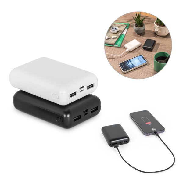 LEAKEY 10. Powerbanka 10 000 mAh ve recyklovaného ABS (100% rABS)