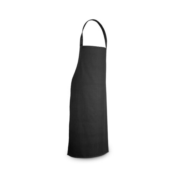 CUMIN. Bavlněná keprová zástěra (180 g/m²) - Černá