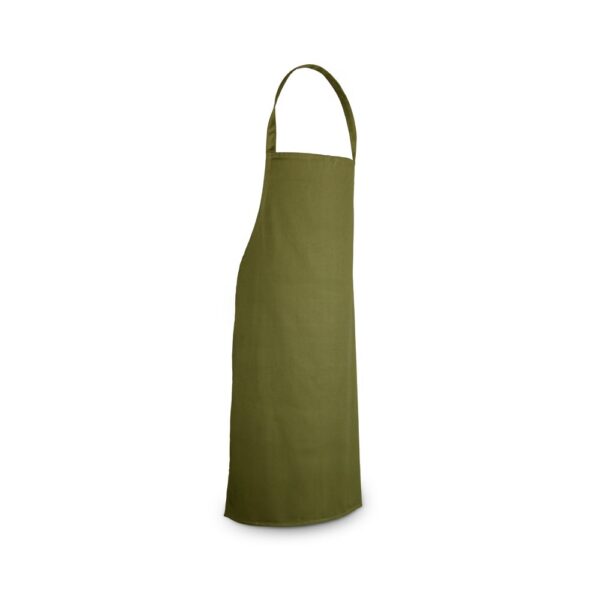 CUMIN. Bavlněná keprová zástěra (180 g/m²) - Tmavě zelená