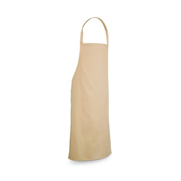CUMIN. Bavlněná keprová zástěra (180 g/m²) - Béžová