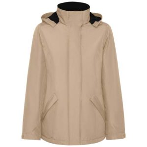 Dámská zateplená softshellová parka Notus - Tmavě písková, 3XL